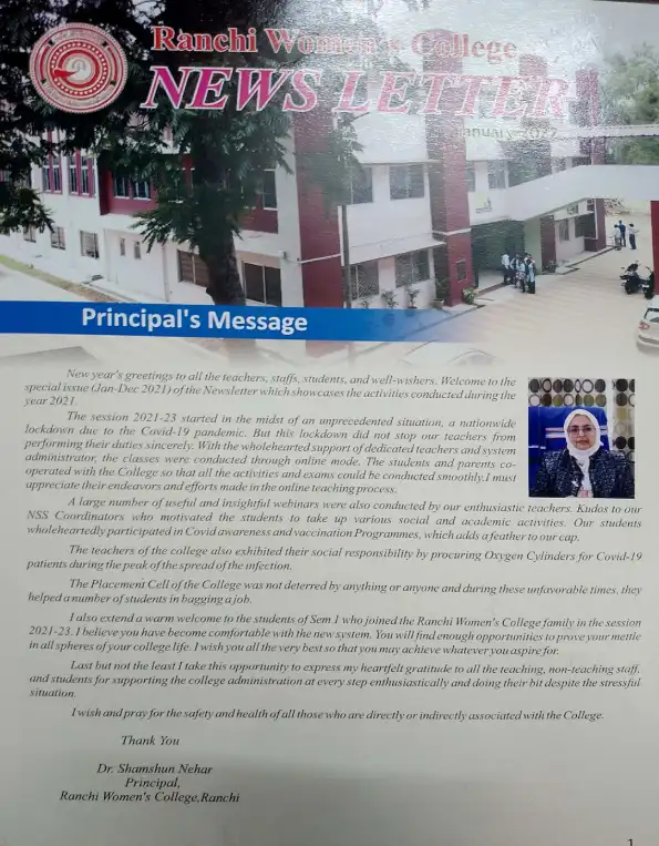 January 2022 newsletter cover